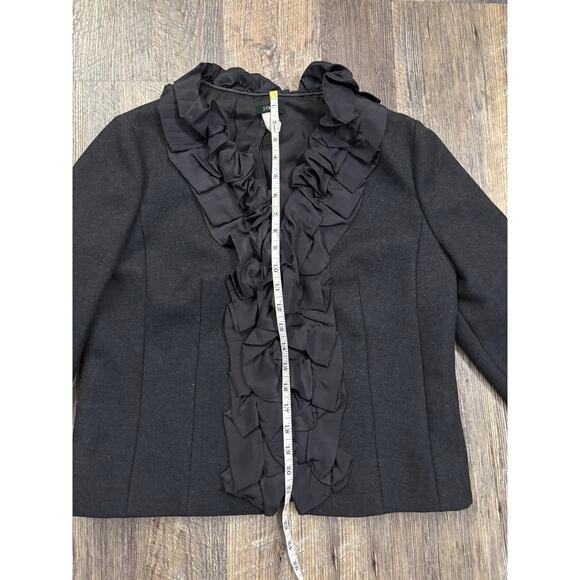 J.Crew Women's Ruffle Front Jacket - Picture 3 of 5